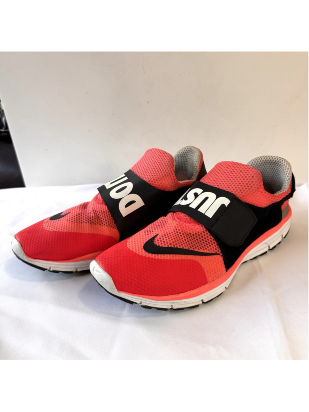 Nike Lunarfly 306 JUST DO IT Sneakers Size:15 Light Crimson White Black Presto